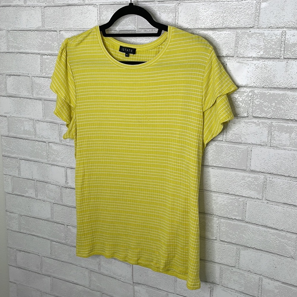 1. State Flutter Sleeve Striped Tee - Picture 3 of 11